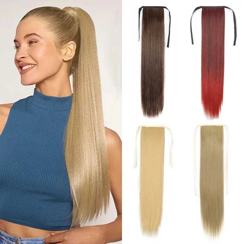 Synthetic Pony Tail Hair Wigundle False Hair Tail Hair Ponytail In Straight Clip Hairpiece With Hairpins Extensions For WomenXJ241221