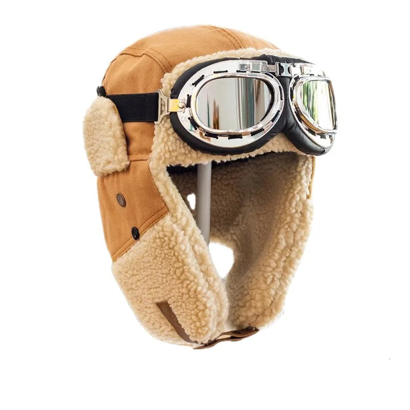 pilot hat Lei Feng hat mens winter air-cooled protective earmuffs warm bicycle skiing hat 241220