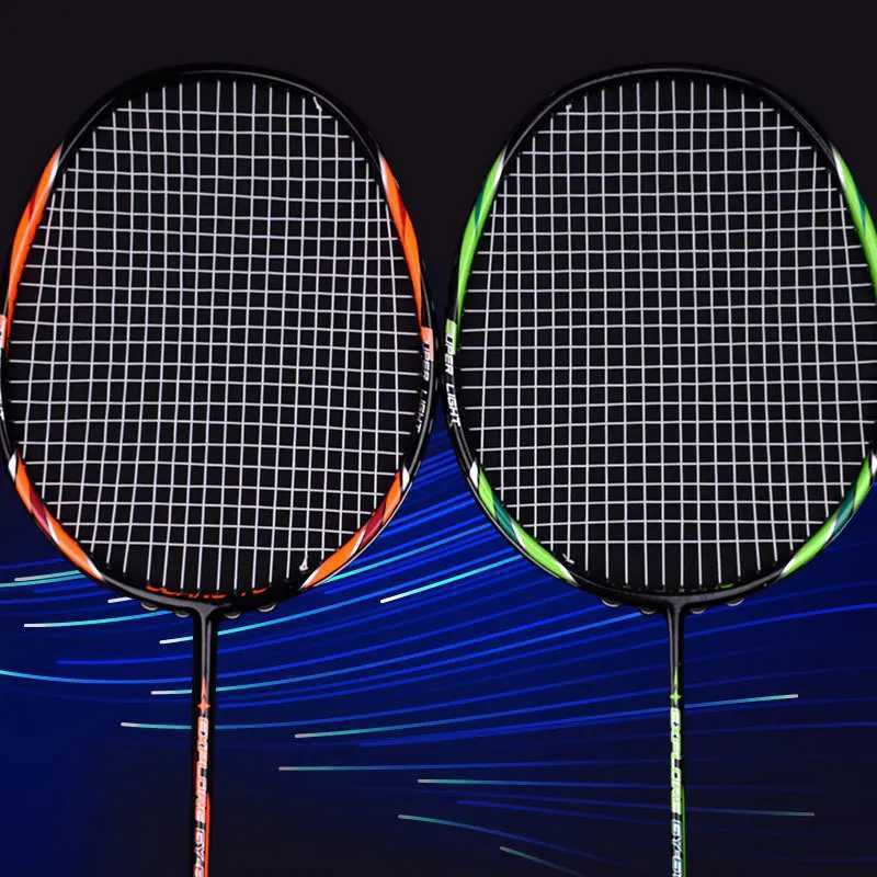 Guangyu carbon composite badminton racket suitable for adults exercise and entertainment string rod 8-20lb 2-piece pair 4UW241221