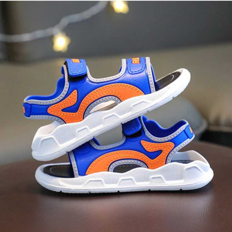 Sneakers Fashion Baby Sandals Summer Baby Girls Shoes Soft Sole Non-slip Boys Sandals Toddler Kids Beach Shoes 2-10 Years H241221