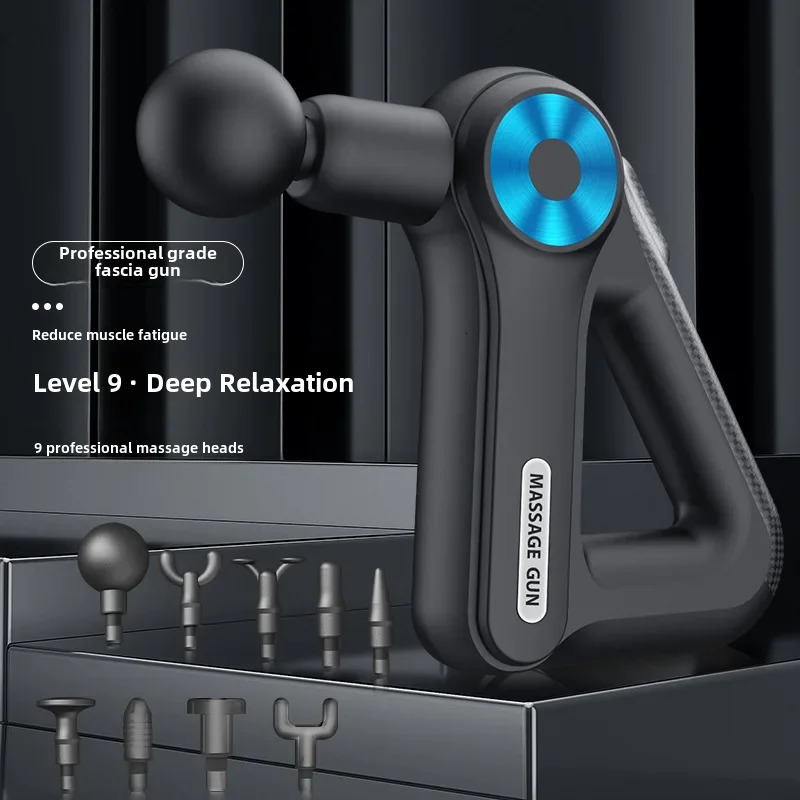 Vibration Fascia Gun Charging Button Style Muscle Relaxation Massage Fascia Vibrating Health Fitness Equipment Massage Gun 241220
