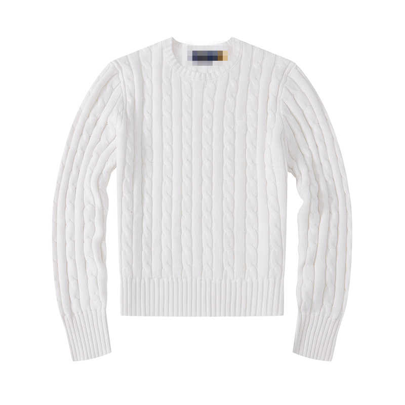 Classic brand sweater women's pullover sweater knitted sweater exquisite embroidery autumn and winter cotton wool round neck pullover warm sweater