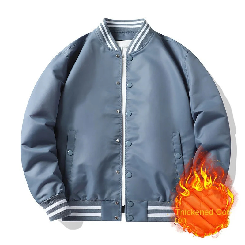 Baseball Jersey Mens Autumn/Winter Casual Loose Fit Large Pilot Jacket Unisex Couple Coat Work Top 241216
