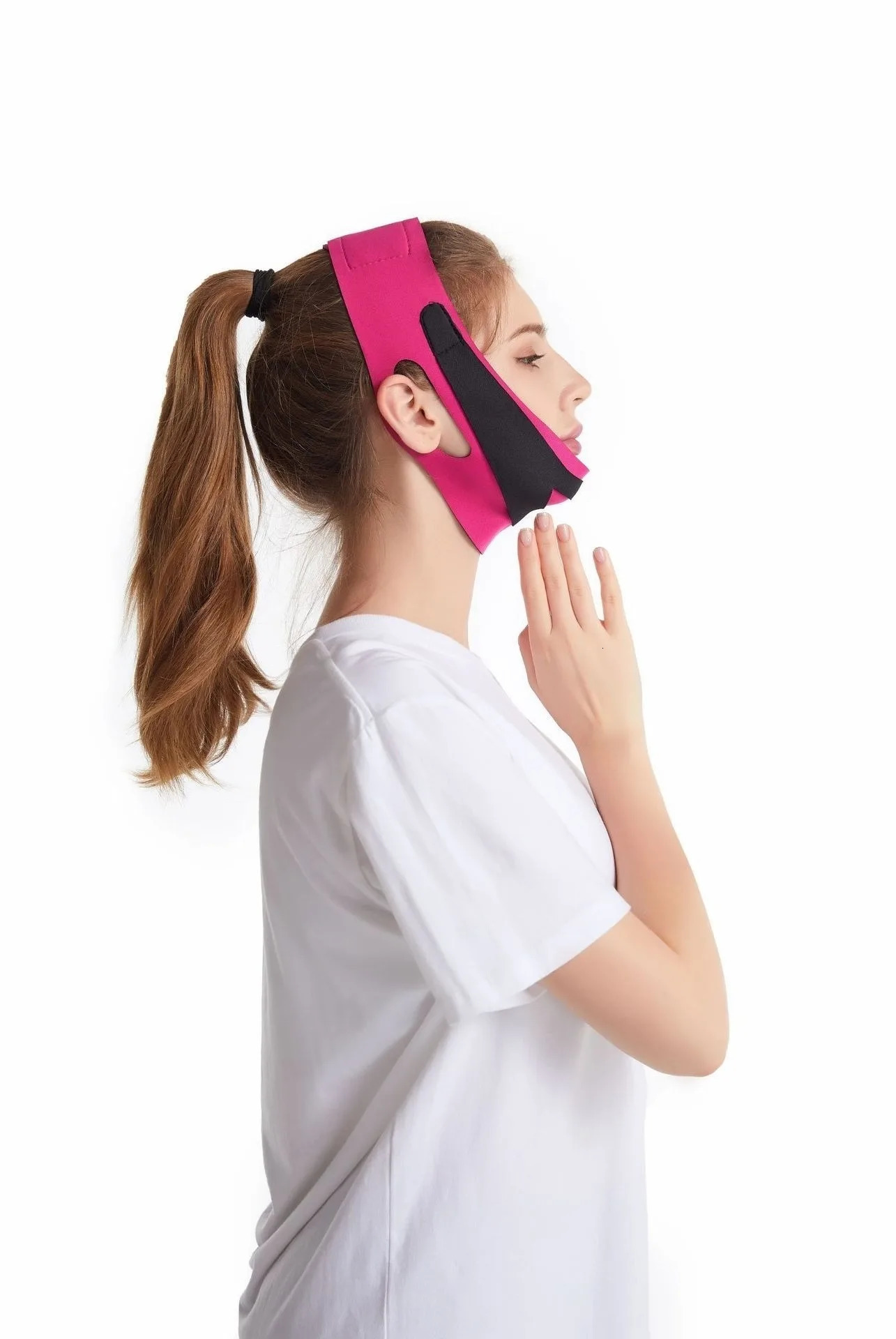 1 piece of elastic slimming belt Vline plastic surgery womens chin and cheek lifting massage skin care tool 241213