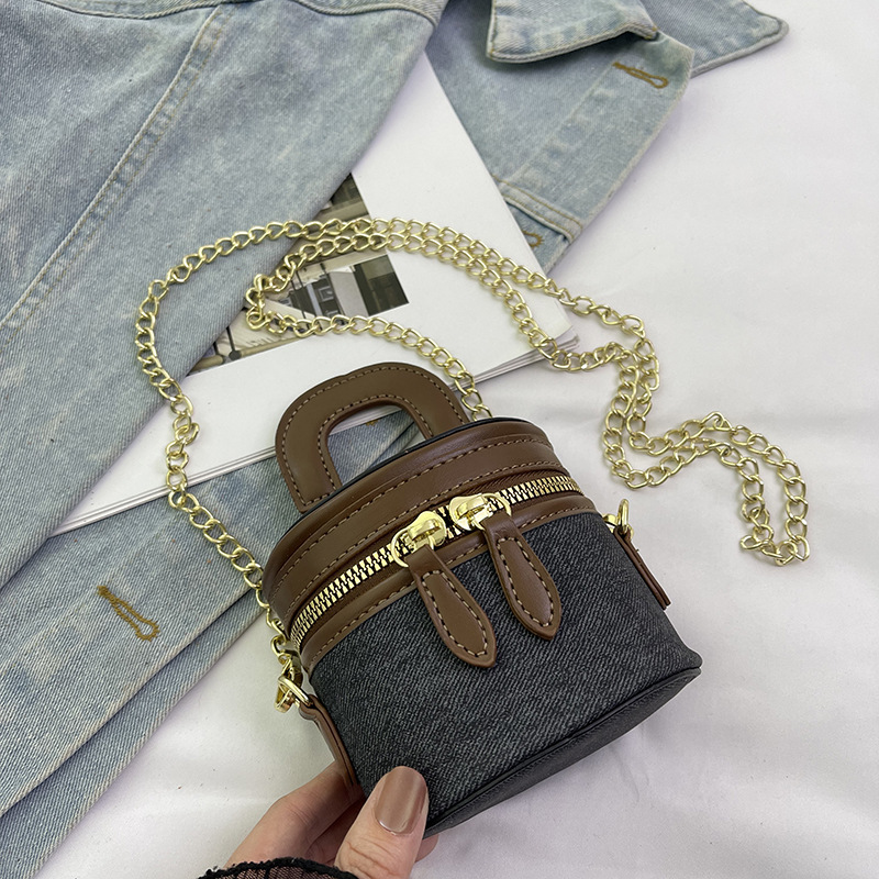Free shipping 2025 new Single Shoulder Bag Fashion womens Mini bucket crossbody bag with loose change