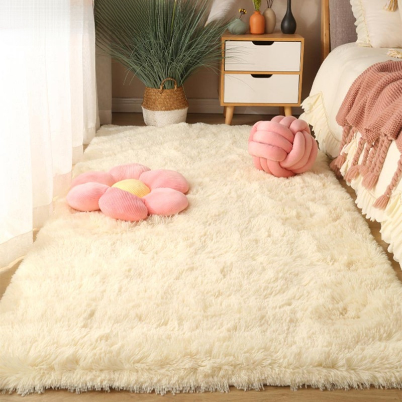 Carpaggio Camera Da Letto Spesso Comodino In Stile Peluche Di Peluche Vano Vapore Pavimento Balcone Soggiorno-image