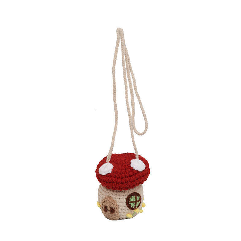 Cartoon Cute Plush Mini Mushroom Women's Bucket 24 Autumn/Winter New Exquisite Single Shoulder Crossbody Bag