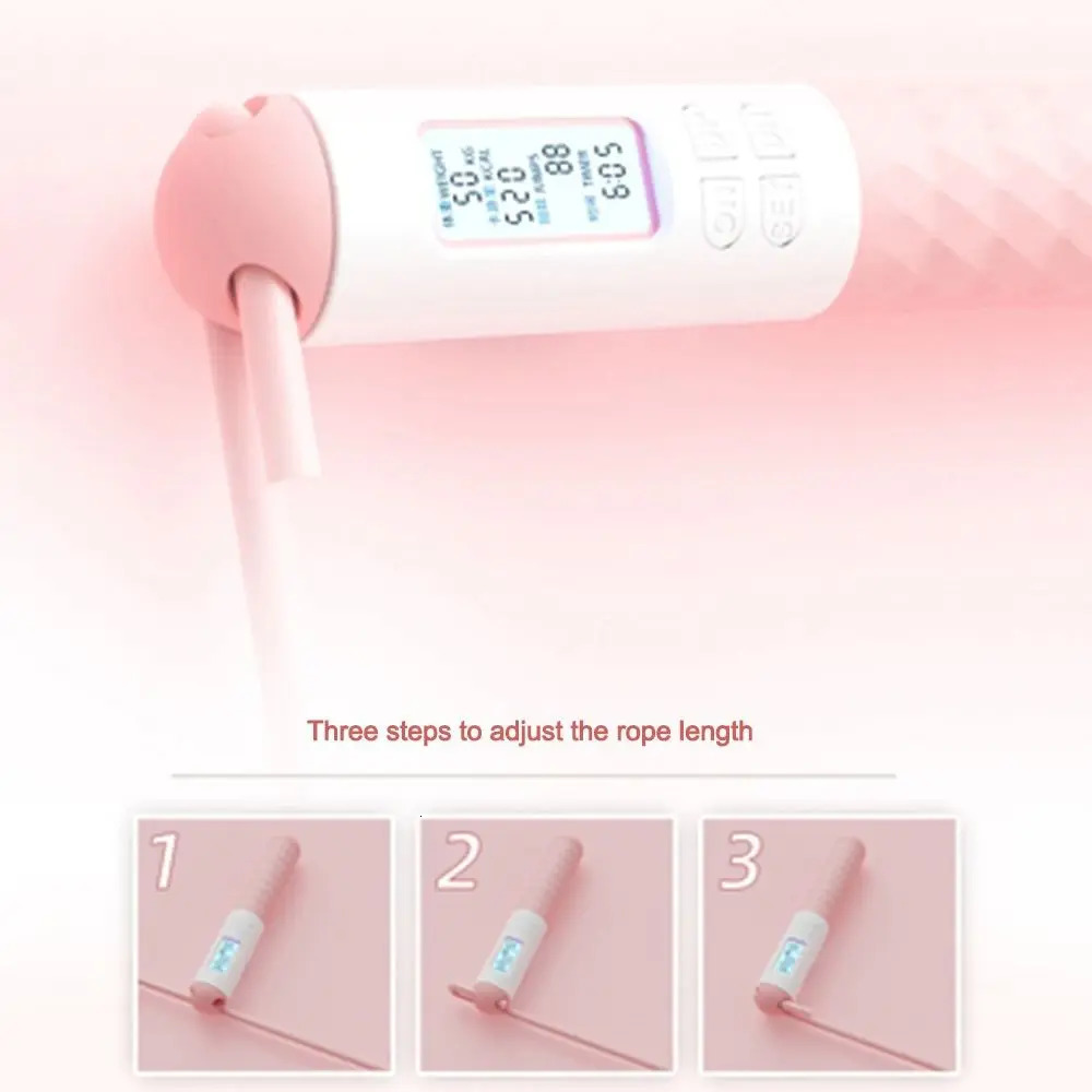 Cordless sliding rope with anti gravity ball skipping rope LCD wear-resistant suitable for adults/children 241220