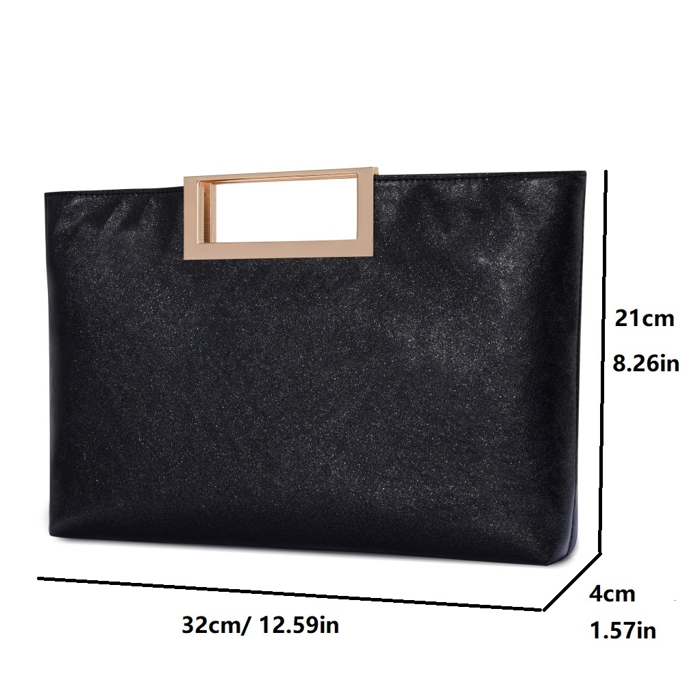 Fashion Shiny Women Clutch Bag Stylish Party Lady Clutches Chain Ladies Shoulder Crossbody Bags PU Leather Handbag Bolsa