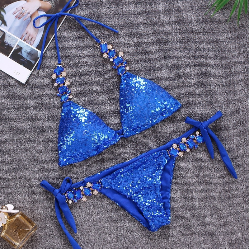 Shiny And Sexy Bikini Designer Swimsuit Women's Swimsuit Women's Push Up Bikini Beach Swimsuit