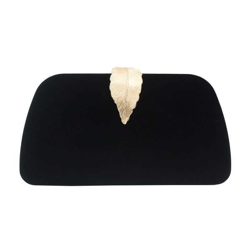 New Banquet Handheld Womens Banquet Flower Leaf Clutch Bag Evening Dress Evening Party Velvet Cheongsam with Evening Dress Bag 240920
