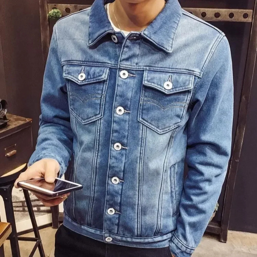 Padded Warm Trendy Mens Denim Jacket Winter Male Jean Coats Fast Delvery Original Outwear Clothing In Lowest Price Fashion 241216