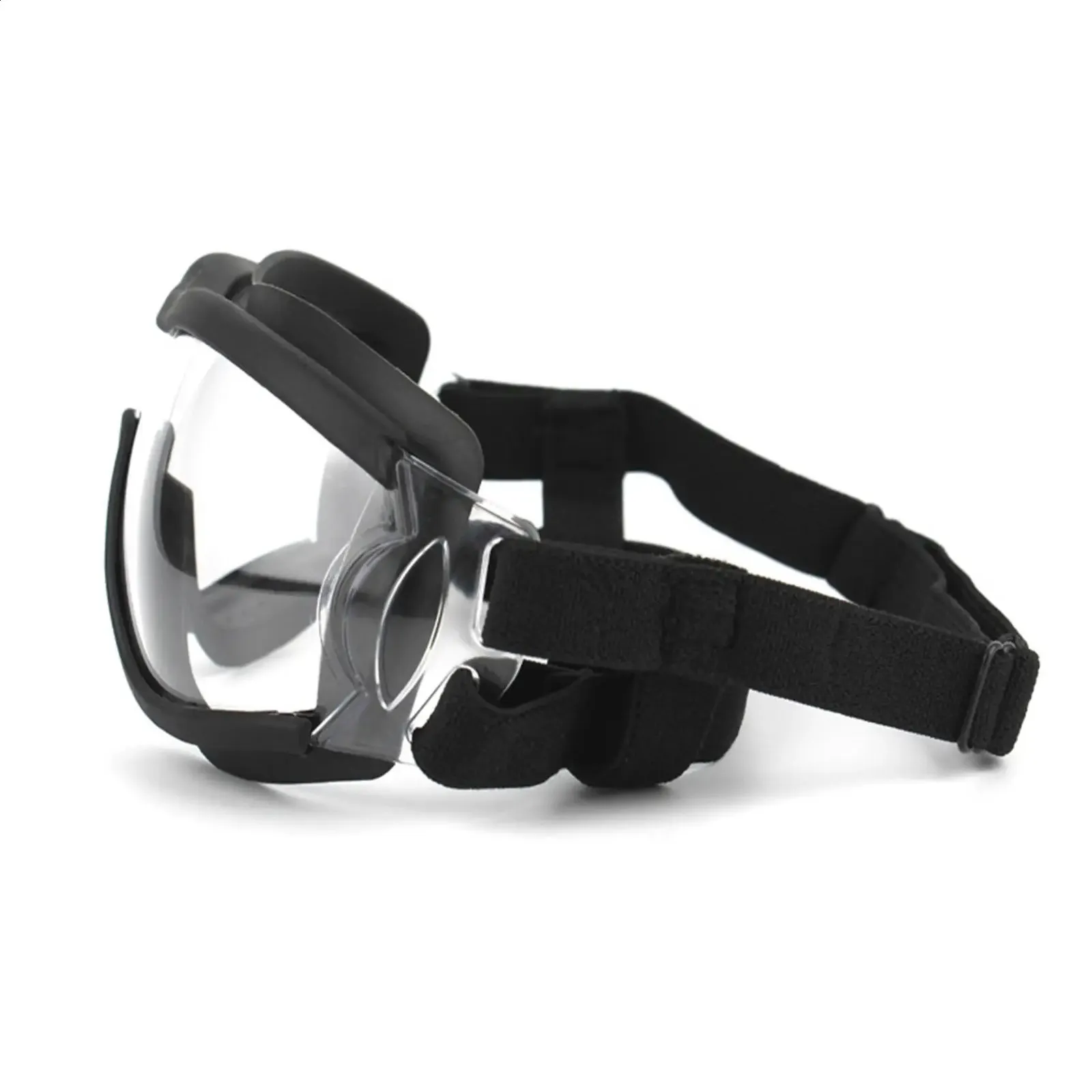 Dog Goggles UV Resistant Waterproof Windproof Sunglasses for Large Dogs Plastic Transparent Frame