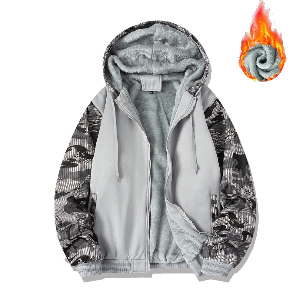 Mens Autumn Winter Zipper Jacket Thick Warm Baseball Uniform Sports Casual Thicken Hoodies Fashion Male Patchwork Loose Jackets 241216