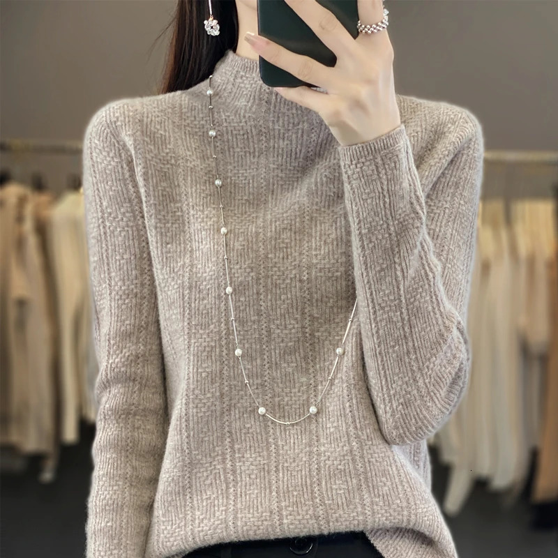 Fashion Autumn Winter Cashmere Sweater Women Knitted Sweater Female Cashmere Sweater Women 241217