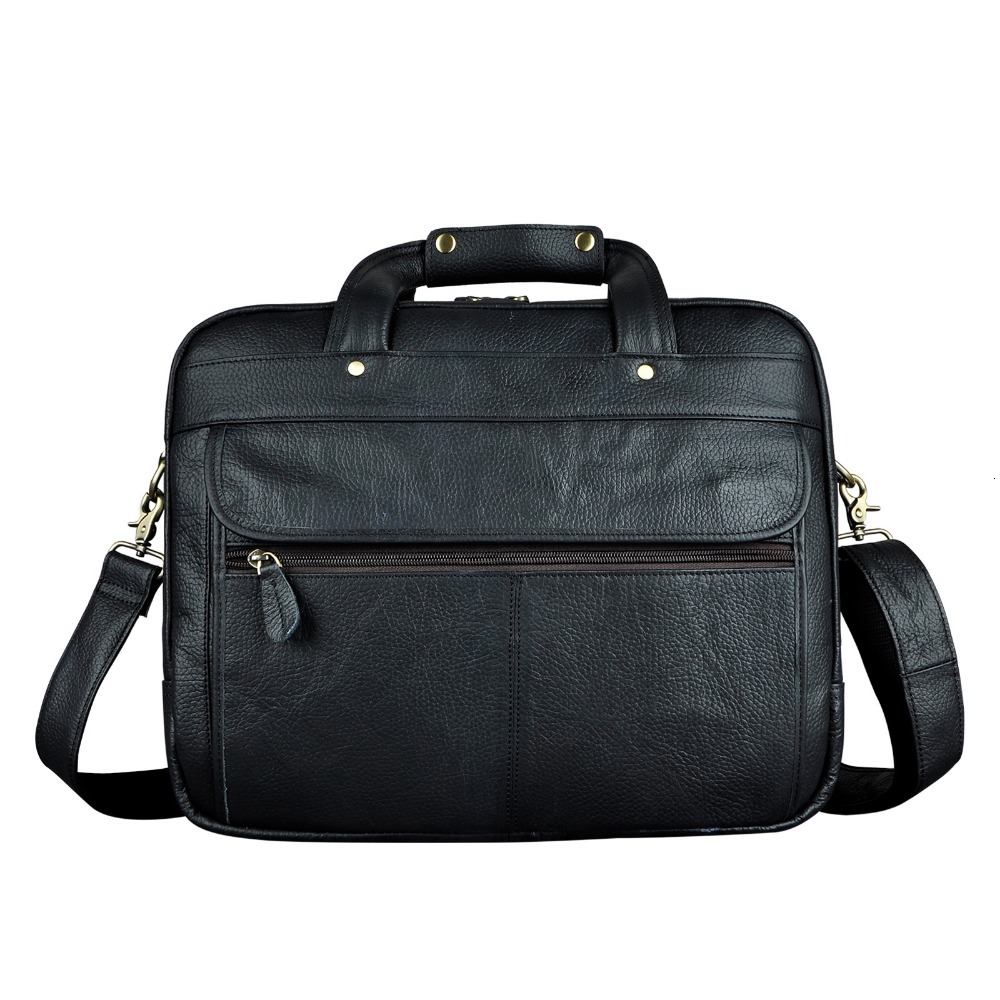 Men Oil Waxy Leather Antique Design Business Briefcase Laptop Document Case Fashion Attache Messenger Bag Tote Portfolio 7146
