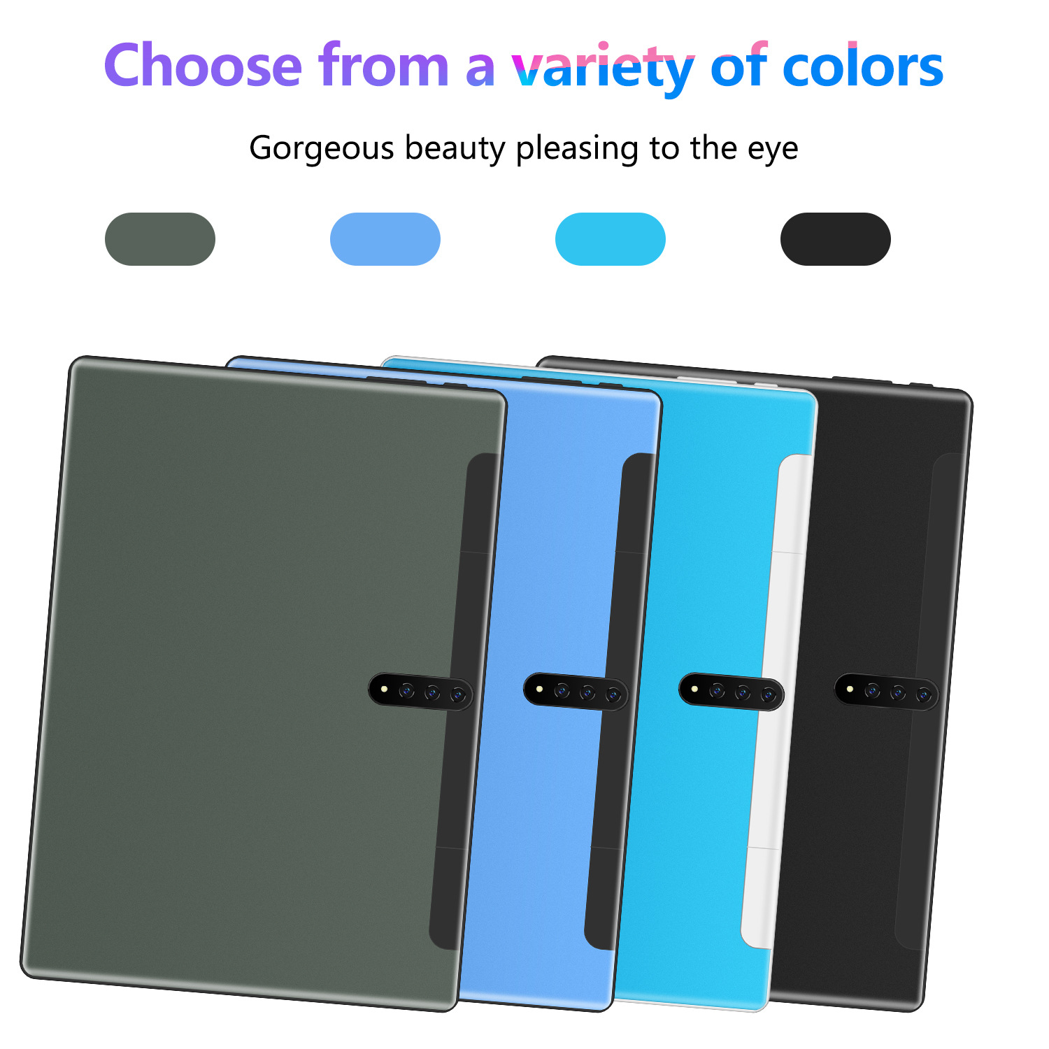 10.1 Inch Android 8.1 Tablet PC Computer Real 4G 2GB RAM+16GB Can Change The Fake 6+128G 1.5GHZ ROM 8000mAh Dual Camera WIFI Bluetooth