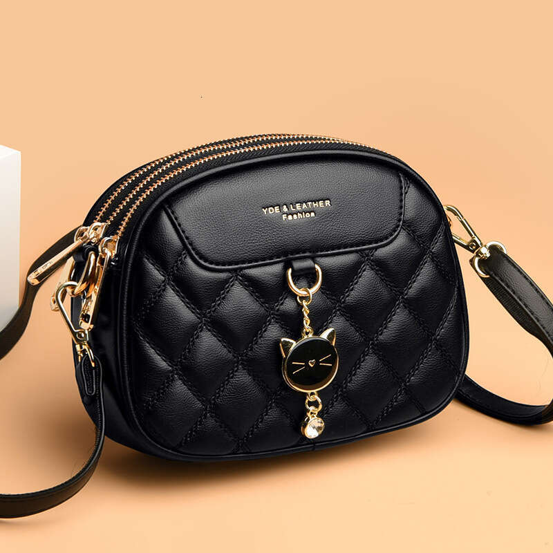 Women's 2023 New Trendy and Fashionable Square Lingge Versatile Crossbody Summer Fresh One Shoulder Small Bag