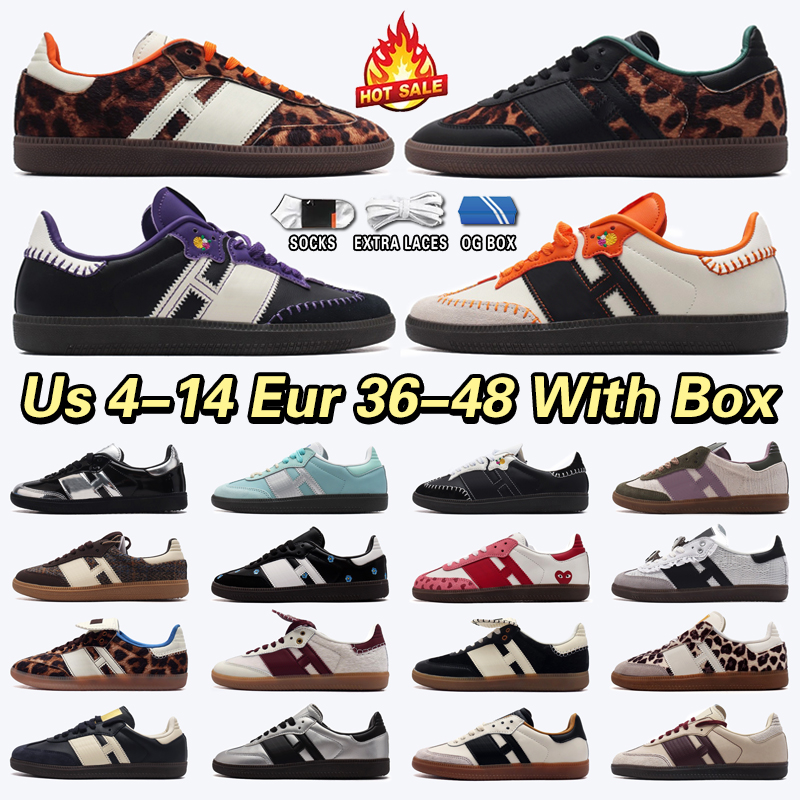 Leopard Print Us 14 Designer Running Shoes Eur 36-48 Navy Blue Nylon Core Black White Gum Clear Pink Arctic Casual Handball Men Women Sports Trainers Sneakers 36-45