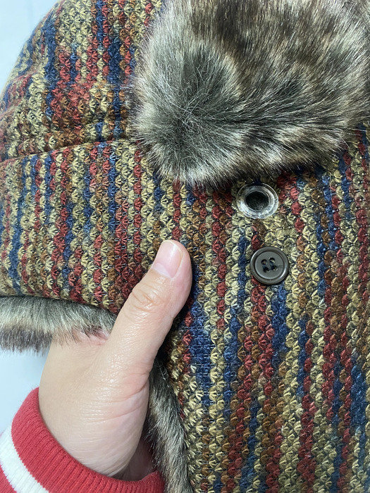 Super warm Autumn Winter Mens Korean Style Trend Lei Feng Hat Winter Ski Hat Earrings Winter Cotton Hat TB3716 241220