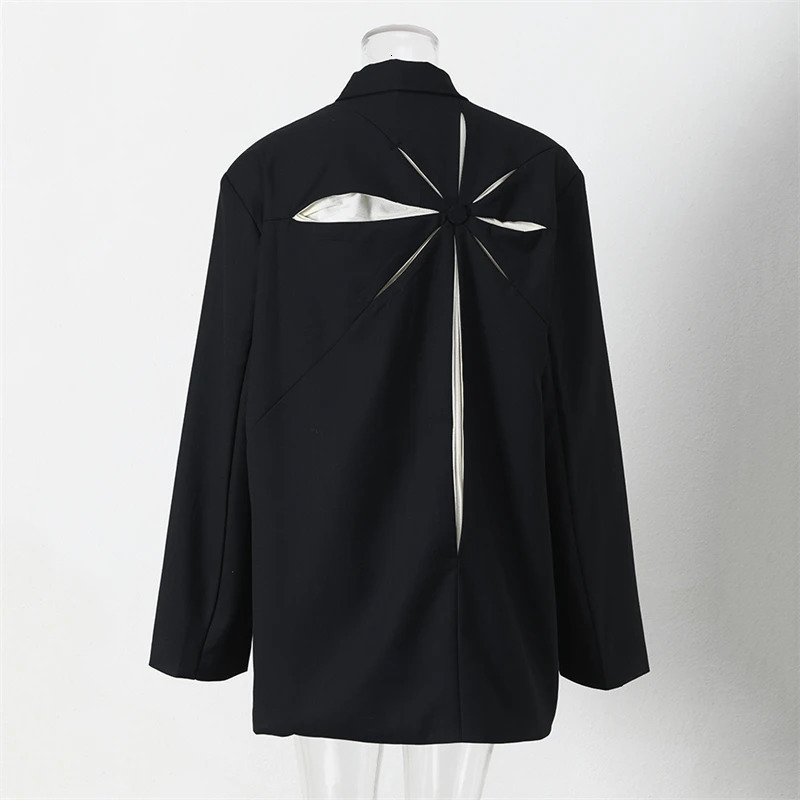YAMAMOTOStyle Suit Jacket Personality Color Matching Stereo Lapel Retro Trend Suits Men And Women The Same 241218