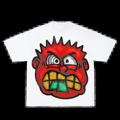 Y2K Cartoon Graphic Print T Shirt Men Women Harajuku Hip Hop Oversized Short Sleeve Casual Round Neck Tshirt Gothic 241217