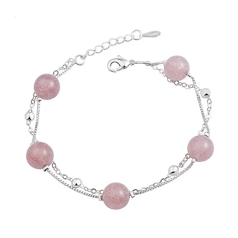 top grade strawberry crystal bracelet town shop treasure crystal anti - fatigue -selling bracelet 241220