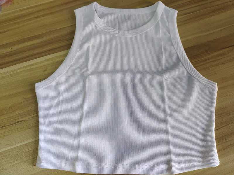Women's Tanks Camis Lace vest top womens white 2024 summer casual short vest candy color knitted shoulder sexy crop top womens Y241220PNW0