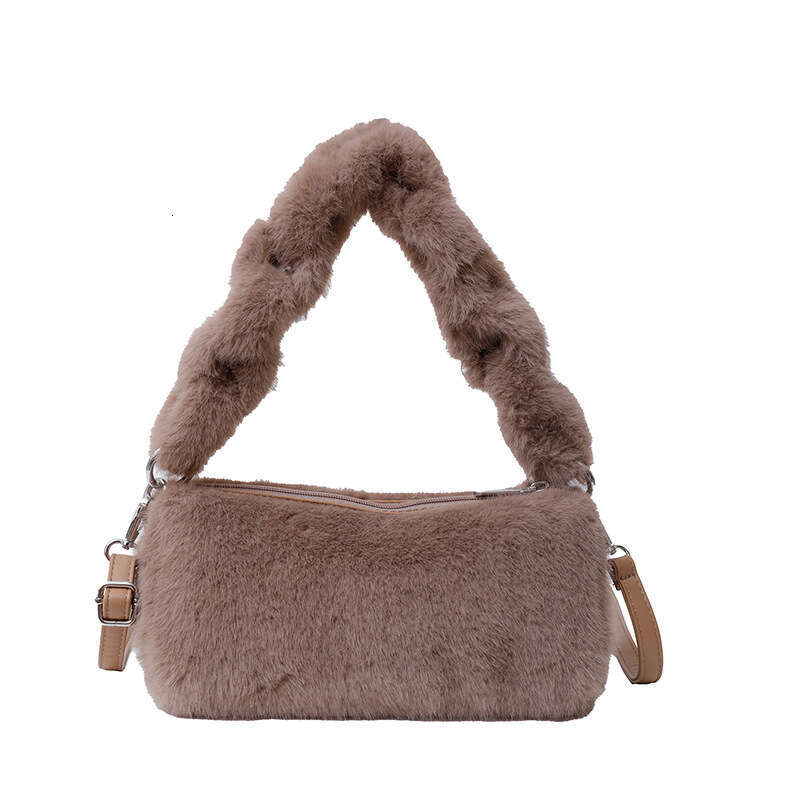 Ins Fashion Cute Plush Premium High End Handheld Box Versatile Single Cross Shoulder Small Bag