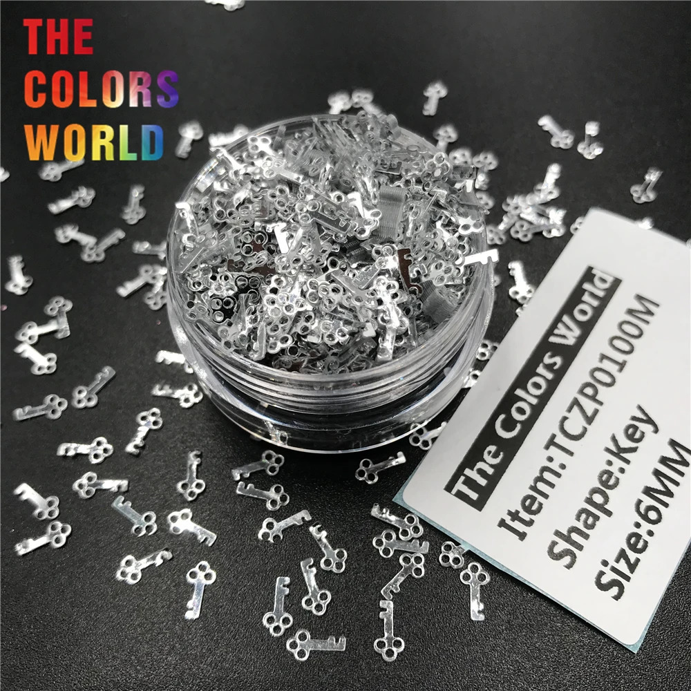 Scissors and Key Shape Sequins Nails Glitter Nail Art Decoration Body Art Face Paint Makeup Tumblers Craft Accessoires Festival 241220