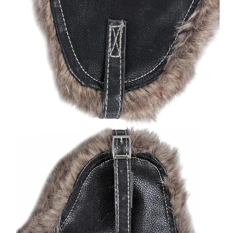 Mens autumn and winter Lei Feng hat fur ear protection lead hat windproof and waterproof snow hat outdoor cycling bomber hat 241220