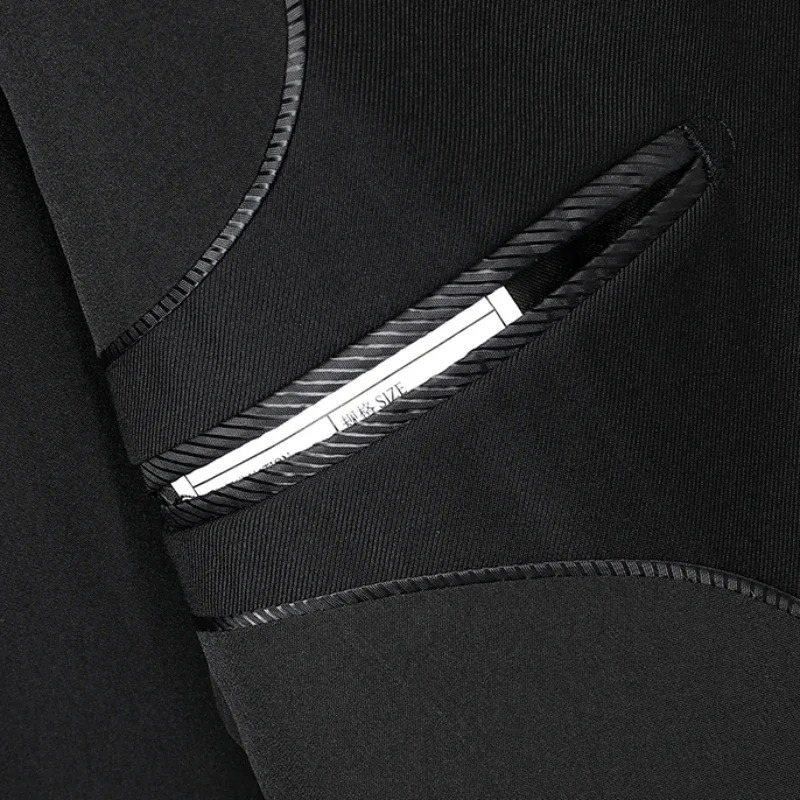 S8XL Blazerpants Fashion Business Gentleman Italian Style Slim Solid Color Professional Suit Wedding Groom Man 241220