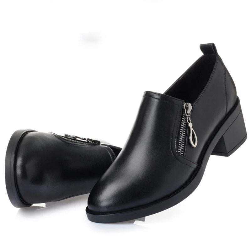 Shoes Women Autumn New Genuine Leather Women Shoes Plus Size Ladies Shoes Fashion Business Dress Women Shoes