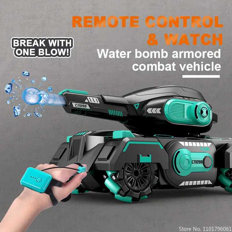Innovative Gesture Commanding Mechanism: Child-Friendly Electric Ride-On War Machine w/ Spray Capability