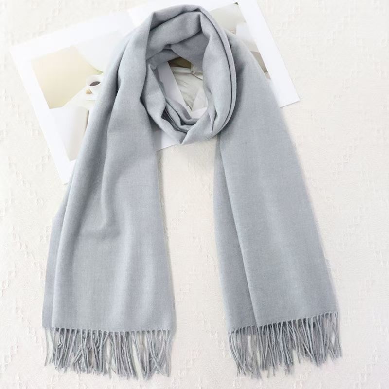 T024 new wool scarf for women, thick and warm in winter, large scarf, Korean style, shawl, outer wear, high-end