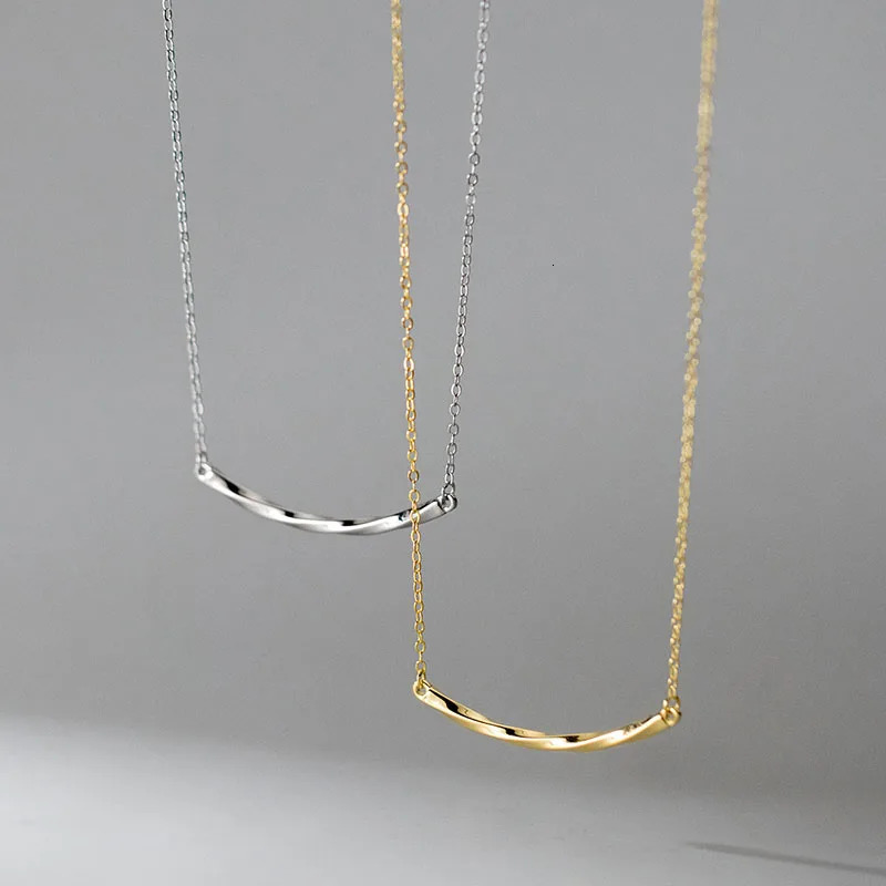 WANTME 925 Sterling Silver Choker Twist Necklace for Women Fashion Elegant Charms Geometric Korean Chain Jewelry Accessories 241220