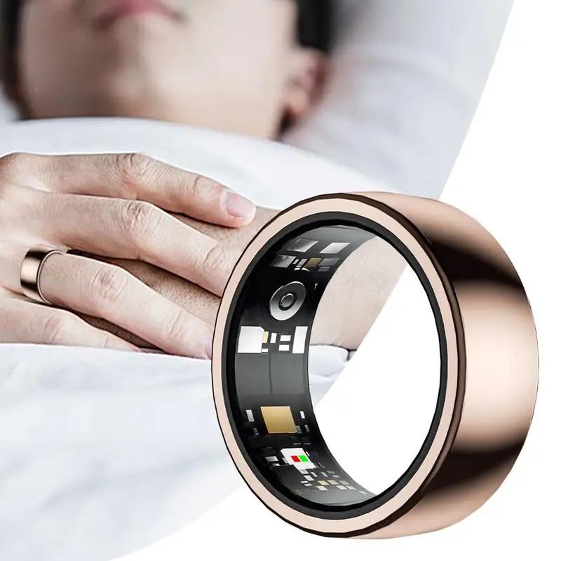 Portable Smart Ring Heart Rate Health Monitor IP68 Waterproof Multi Sport Modes Blood Oxygen Tracker For Men Women 241220