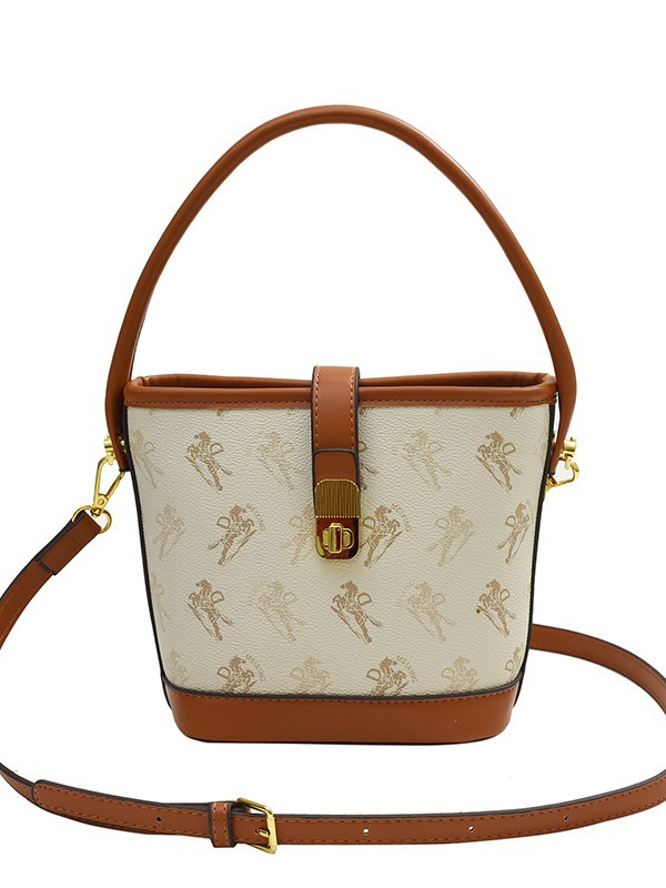 2025 Designer 2025 shipping 3 Free New Single Shoulder Bag Fashion womens hand-held bucket printed casual diagonal cross bag