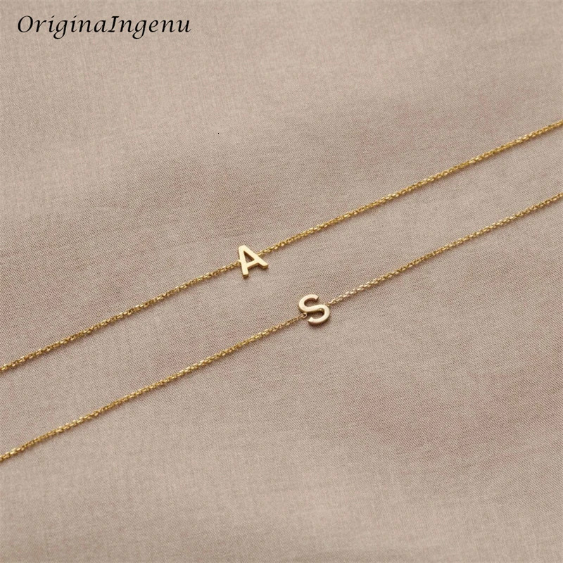 14K Gold Filled Initial Bracelet Custom Letter Jewelry Handmade Gold Bracelet Boho Bracelets Vintage Tarnish Resistant Jewelry 241220