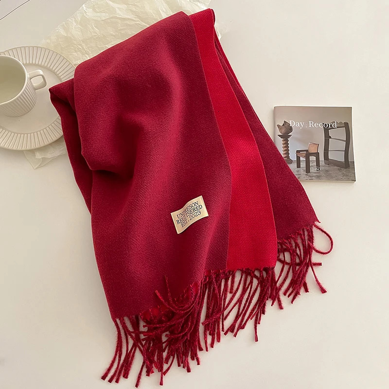 Womens Cashmere Scarf Large Pashmina Shawls and Wraps Light Blanket Scarf for Evening Dress Warm Daily Tra 241220