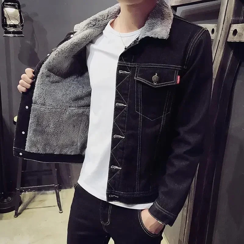 Padded Warm Trendy Mens Denim Jacket Winter Male Jean Coats Fast Delvery Original Outwear Clothing In Lowest Price Fashion 241216