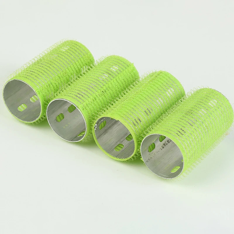 12pcs/set Aluminum Foil Core Nylon Hair Rollers Fast Heating Big Self Grip Curlers Air Bang Sleep Self-Adhesive Curling Bar 1675 241220