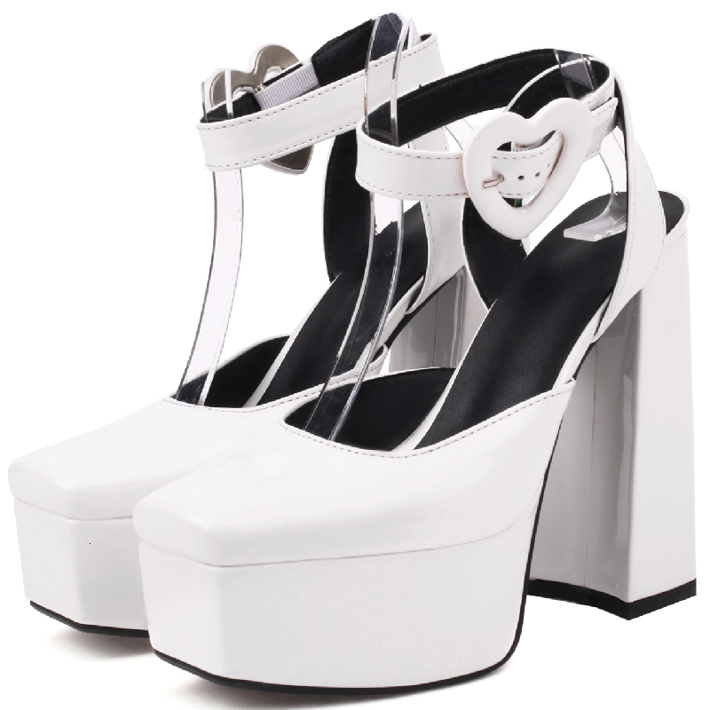 Sexy Platform Sandals Women Summer 2023 High Heels Fashion Black White Party Dance Stripper Shoes Women's Flip Ps