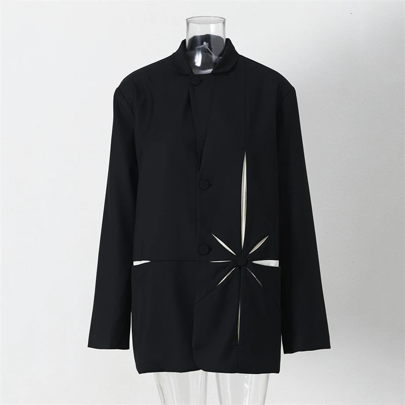 YAMAMOTOStyle Suit Jacket Personality Color Matching Stereo Lapel Retro Trend Suits Men And Women The Same 241218