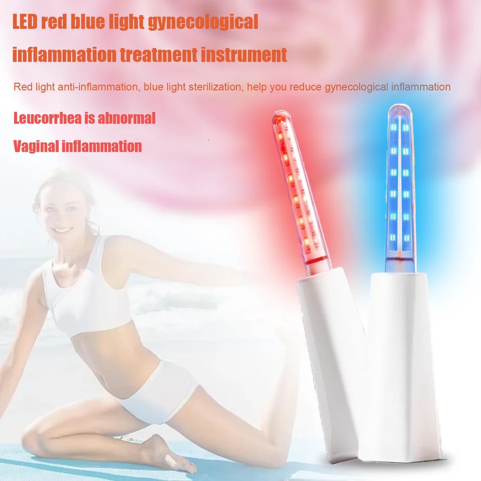 Female Vaginitis Treatment Equipment LED Vaginal Massage Home Use Red Blue Light for Women 241213
