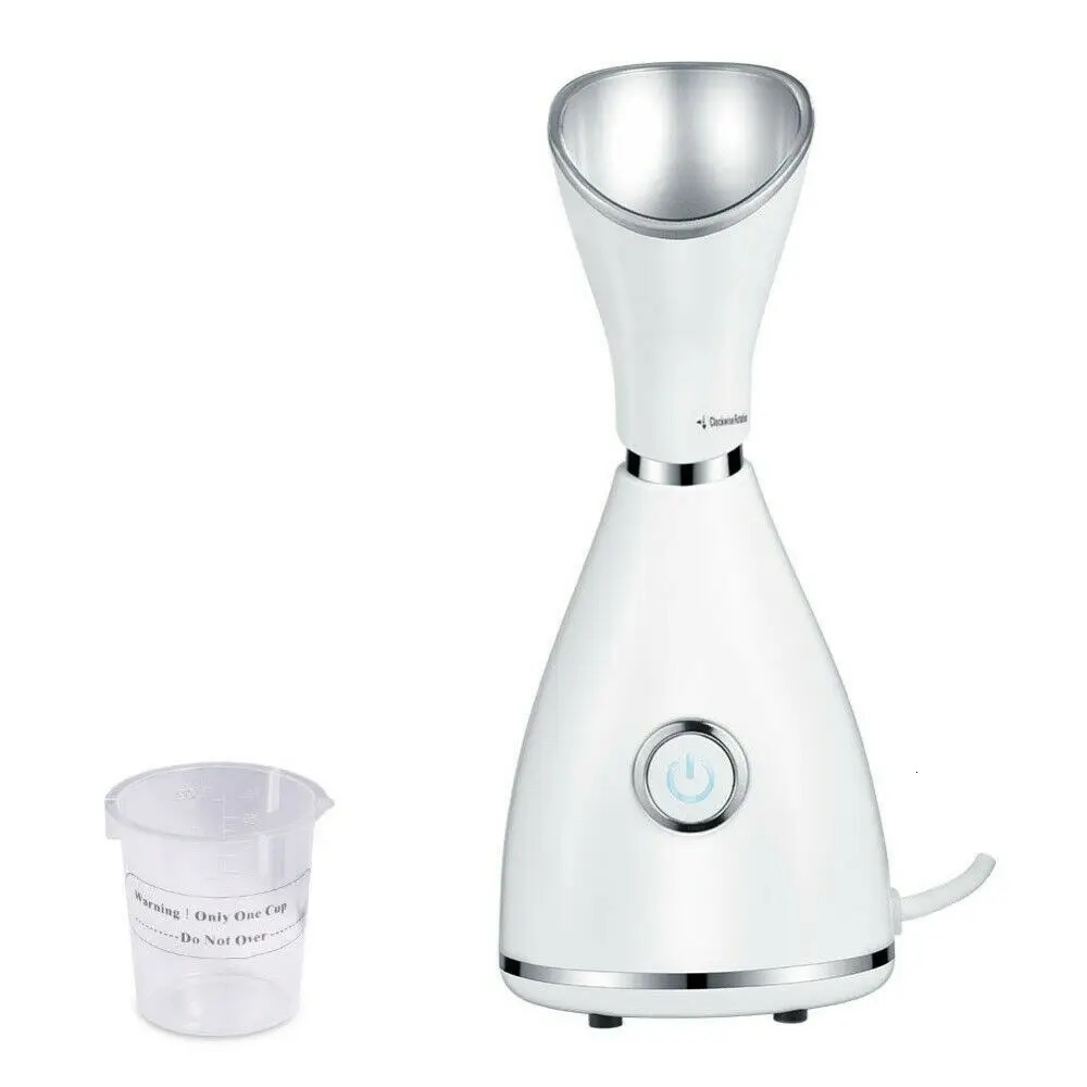 Nano Ionic vaporizer Face Steamer Blackhead Vacuum Skin Scrubber Silicone Face Cleaning Brush Skin Care Set 241218