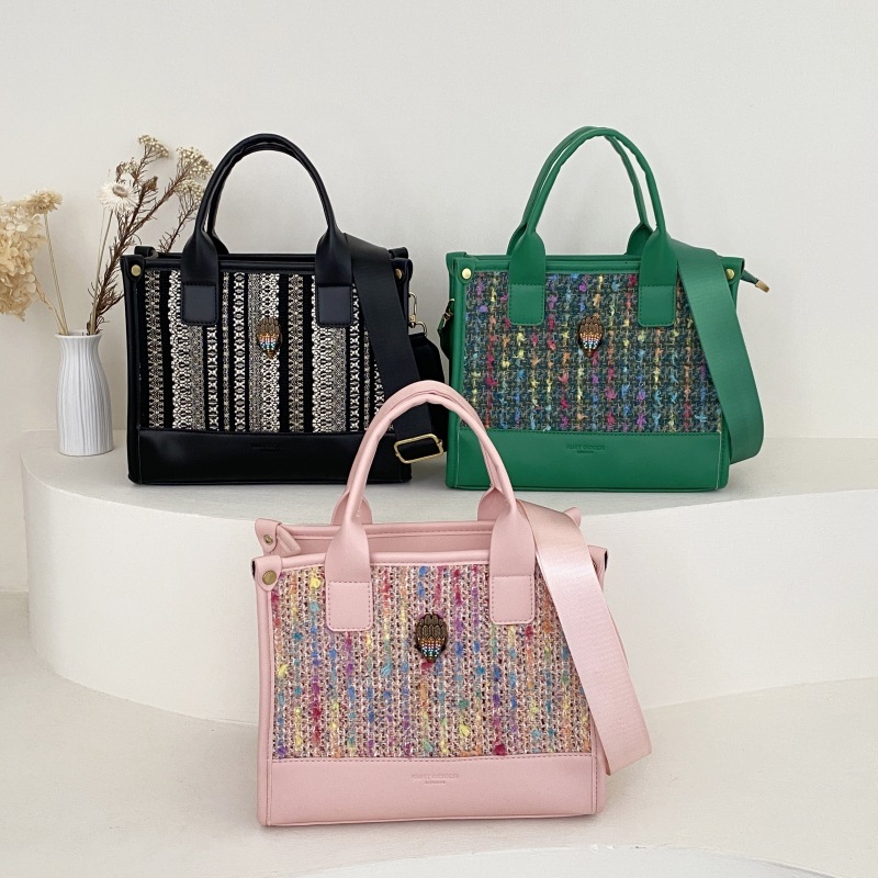 Bag New Autumn And Winter Woolen Large Capacity Hand-Held Tote Bag, Women's Fashionable Single Shoulder Crossbody Bag