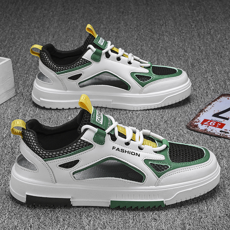2025 spring and summer new trend men's shoes casual sports shoes to increase breathable shock absorption anti-slip wear shoes