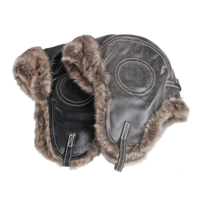 Mens autumn and winter Lei Feng hat fur ear protection lead hat windproof and waterproof snow hat outdoor cycling bomber hat 241220