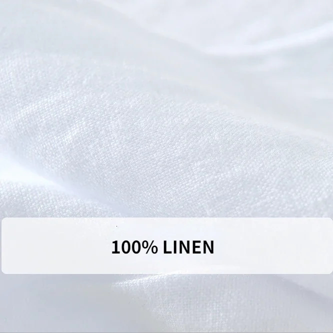 Spring and summer solid color 100% linen mens casual simple oversized mens pants 241219